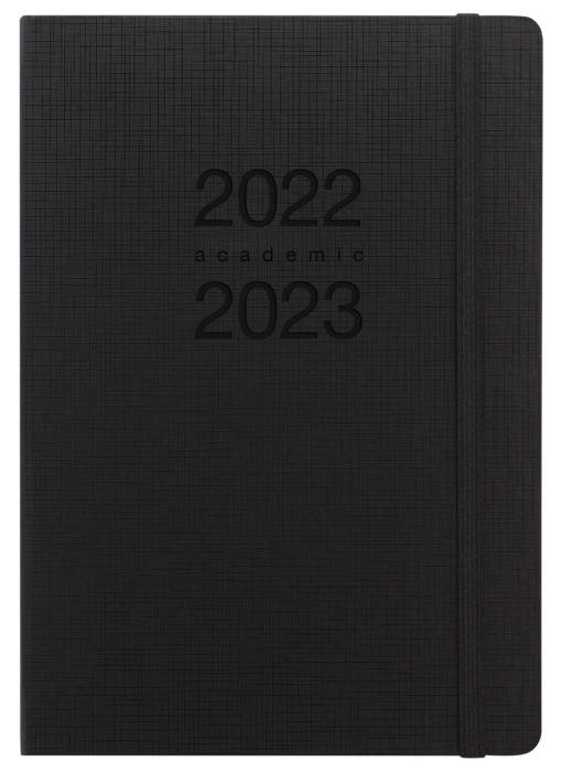 Kalender Letts Memo A5 svart studieåret 2022-2023