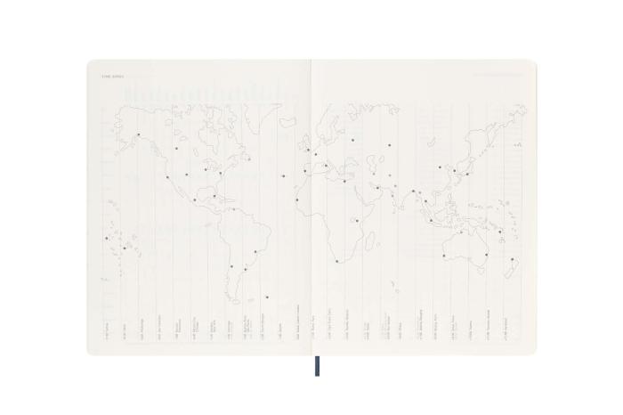 Moleskine Veckokalender XL Saphire Blue Mjuk 22/23