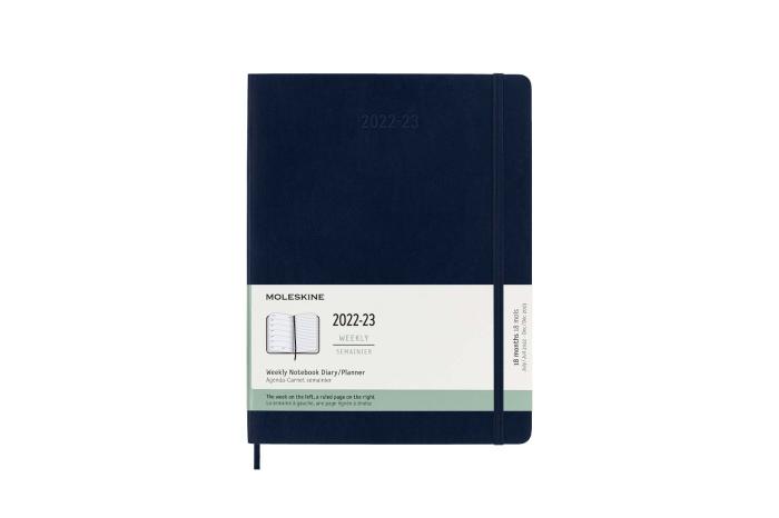 Moleskine Veckokalender XL Saphire Blue Mjuk 22/23