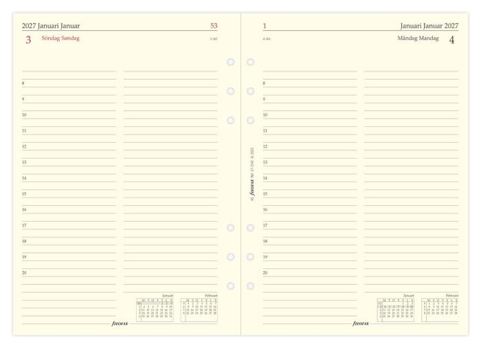 Filofax Dagbok A5 D/S 2027