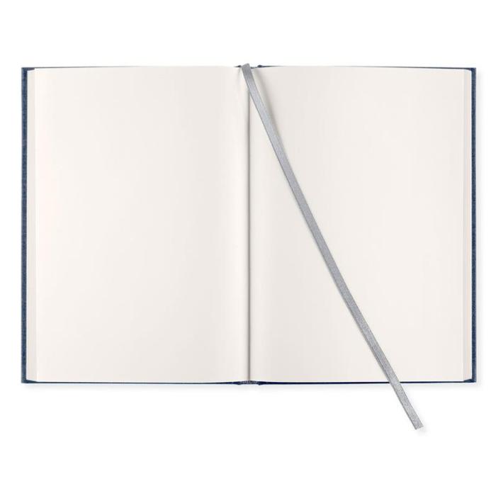 Olinjerad Blank Book A5 - 128 sidor Dark Denim