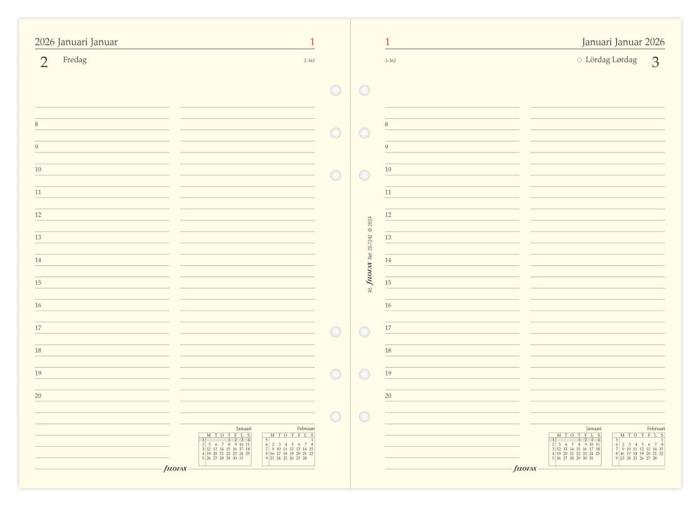 Filofax Dagbok A5 D/S 2026