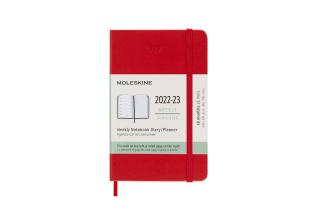 Moleskine Veckokalender Pkt Hard 22/23 Röd
