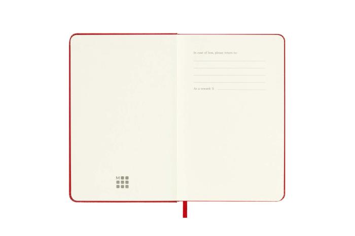 Moleskine Veckokalender Pkt Hard 22/23 Röd