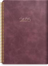 Kalender Study A5 Twist Burgundy 2024-2025