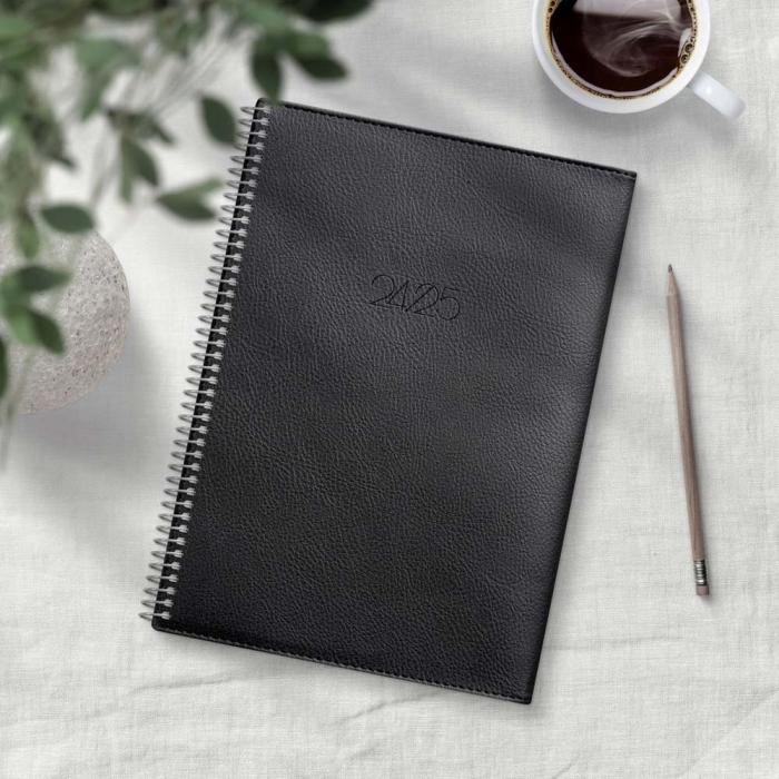 Kalender Study A5 Twist svart 2024-2025