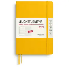 Kalender Leuchtturm1917 A5 Vecka/Uppslag Dotted Hard Sunflower 2027
