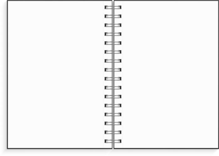 Notebook blank A5 Black