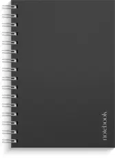 Notebook blank A5 Black