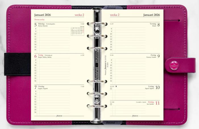Filofax dagbok Personal 2026 V/U