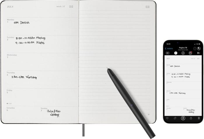 Moleskine M+ Plan Weekly Large Black 2024 