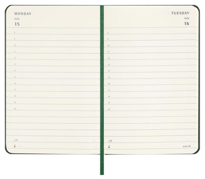 Moleskine Daily Myrtle Green Hard Pocket 2024