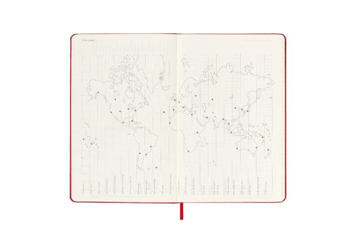 Moleskine Veckokalender L Red Hard 2022-2023