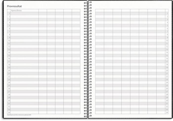 Kalender Study A5 Twist svart 2024-2025