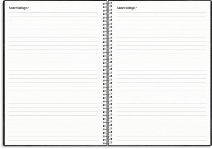 Kalender Study A5 Twist svart 2024-2025