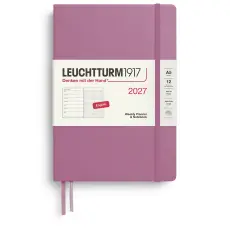Kalender Leuchtturm1917 A5 Vecka/Uppslag Dotted Hard Dusty Rose 2027
