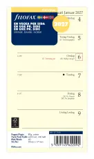 Kalender Filofax dagbok Personal V/S 2027