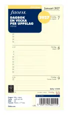 Filofax dagbok Personal 2027 V/U