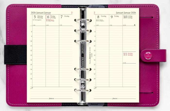 Filofax Dagbok Personal Vertikal V/U 2026