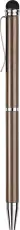 Kulpenna med touchfunktion metallic brun