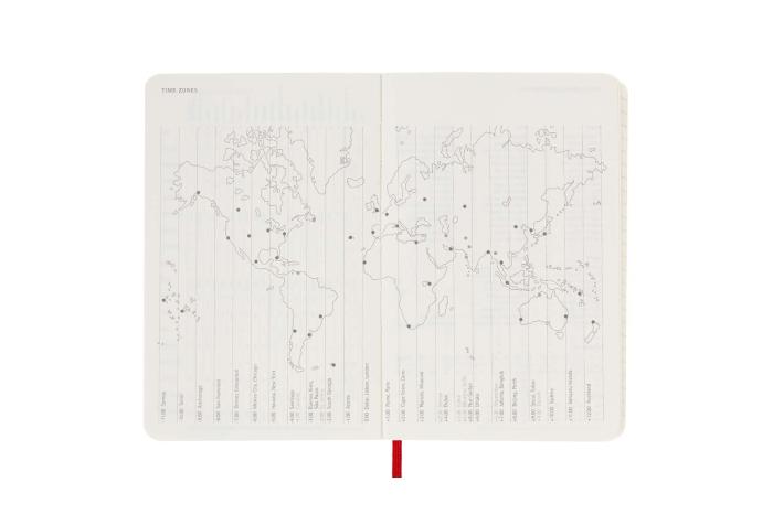 Moleskine Veckokalender Pocket soft 22/23 Röd