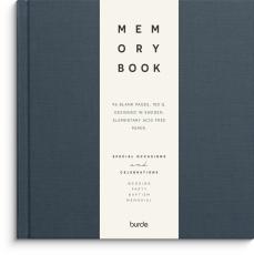 Minnesbok Textile unlined dark blue