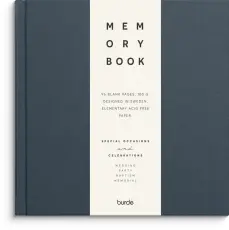 Minnesbok Textile unlined dark blue