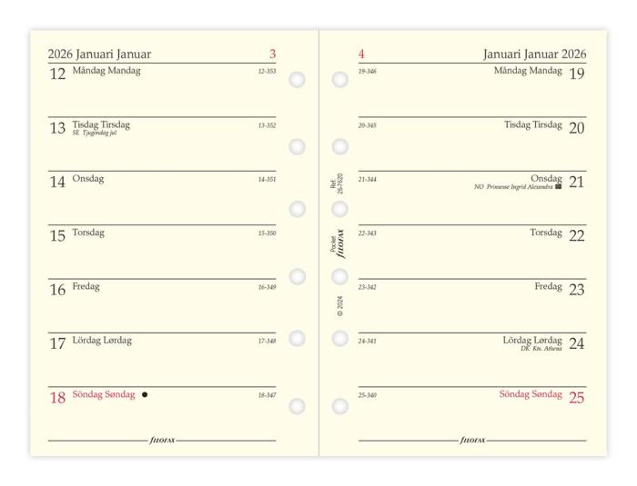 Filofax Dagbok Pocket V/S 2026