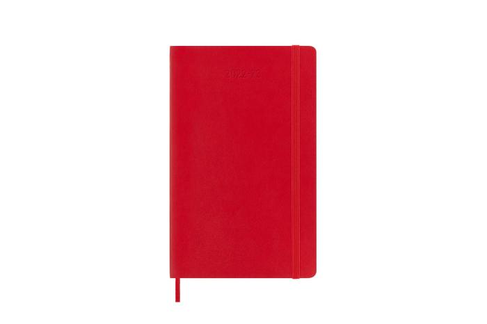 Moleskine Veckokalender L Soft röd 22/23