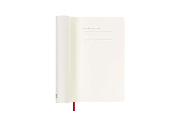 Moleskine Veckokalender L Soft röd 22/23