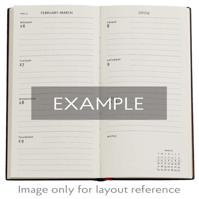 Kalender Paperblanks Kara-ori Horizontal Slim 2025