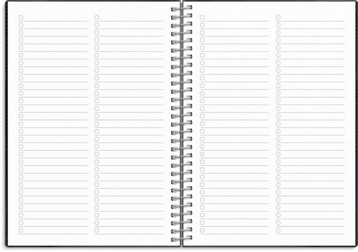 Kalender Senator A6 Twist svart 2024-2025