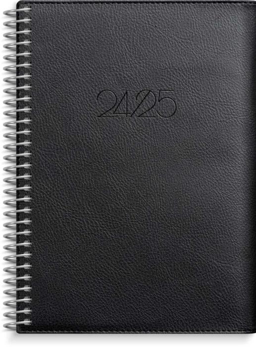 Kalender Senator A6 Twist svart 2024-2025