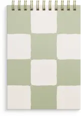 Notebook lined A6 Checkered 