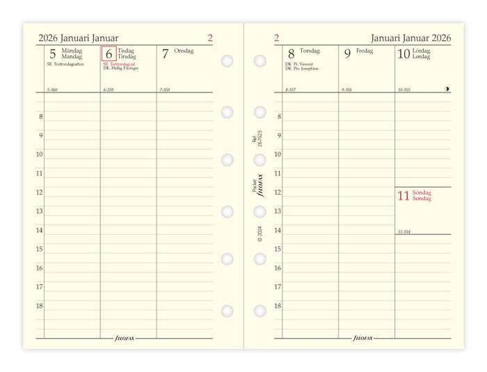 Filofax Dagbok Pocket Vertikal 2026