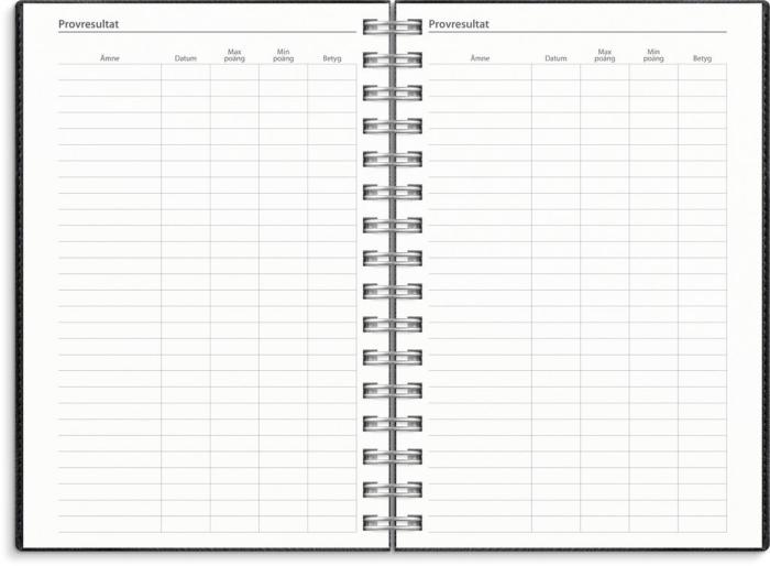 Kalender Dagbok Twist svart 2024-2025
