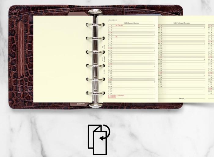Filofax årsplan pocket 2026