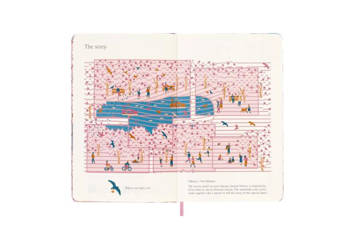 Moleskine Veckokalender L Sakura Hard 2022-2023