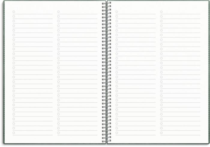 Kalender Senator A5 Twist grön 2024-2025