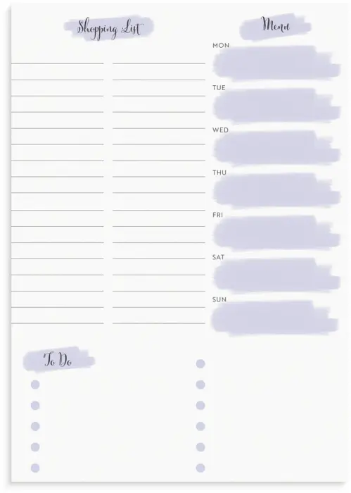 Planner Pad Life Organizer
