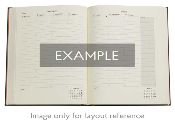 Kalender Paperblanks Anemone Midi Vertical 2025