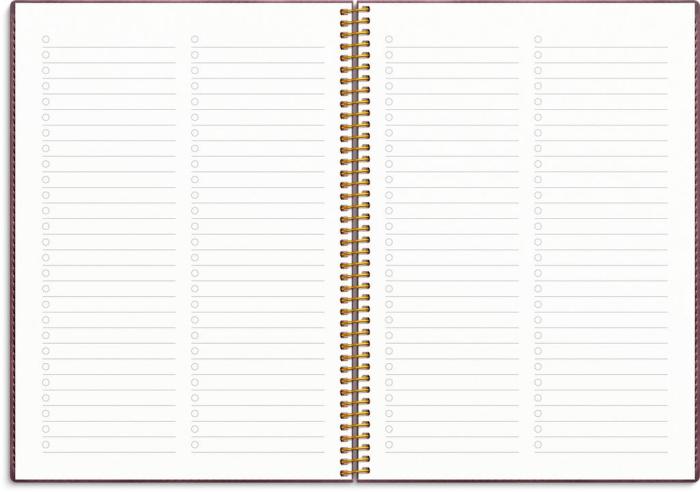 Kalender Senator A5 Twist Burgundy 2024-2025
