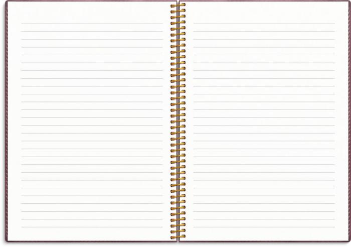 Kalender Senator A5 Twist Burgundy 2024-2025