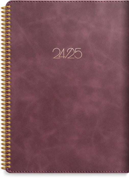 Kalender Senator A5 Twist Burgundy 2024-2025