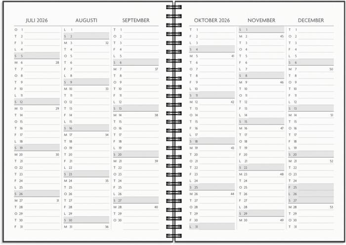Kalender Få det gjort 2026-2027