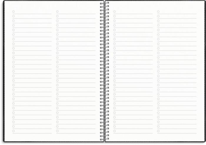 Kalender Senator A5 Twist svart 2024-2025