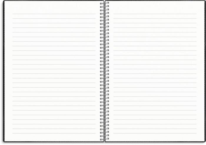 Kalender Senator A5 Twist svart 2024-2025