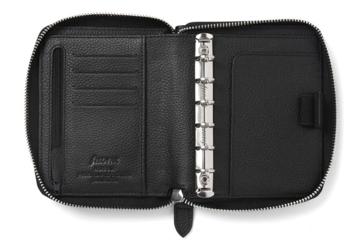 Filofax Norfolk Systemkalender Pocket Compact Zip Black