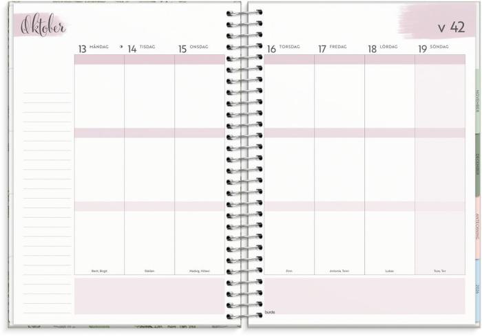 Kalender 2025 Life Organizer grön 