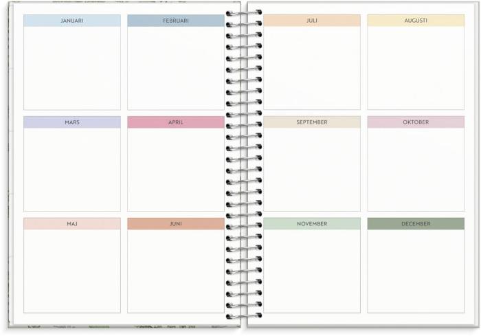 Kalender 2025 Life Organizer grön 
